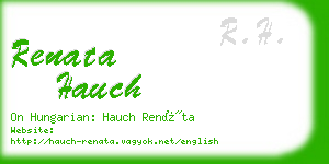 renata hauch business card